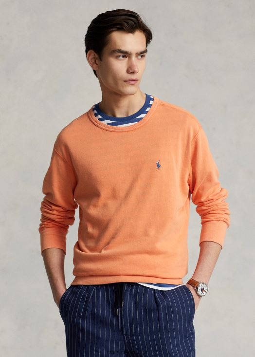 sweat éponge spa 46T60T440 Hommes Ralph Lauren orange optique