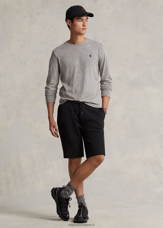 short à double maille 46T60T8406 Hommes Ralph Lauren noir