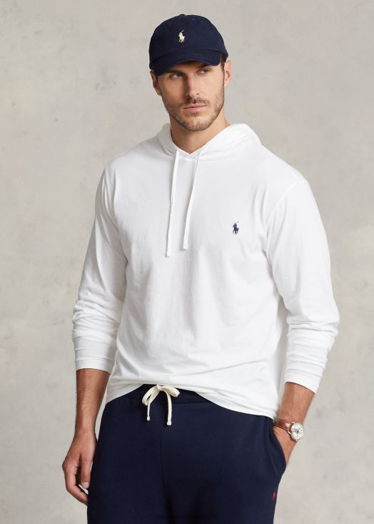 t-shirt à capuche 46T60T8400 Hommes Ralph Lauren blanc