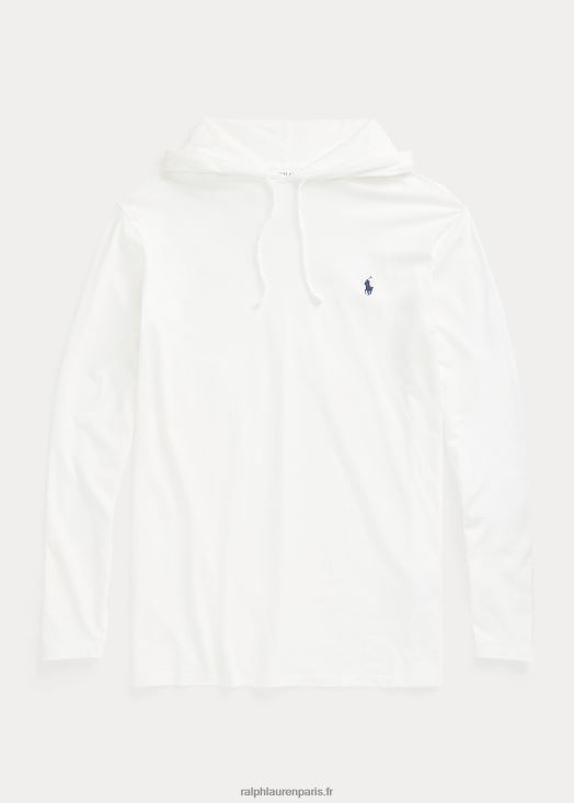 t-shirt à capuche 46T60T8400 Hommes Ralph Lauren blanc