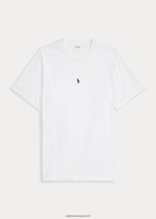 t-shirt à col rond 46T60T1883 Hommes Ralph Lauren blanc