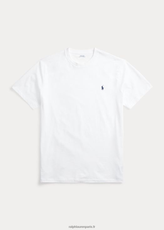 t-shirt à col rond 46T60T8708 Hommes Ralph Lauren blanc