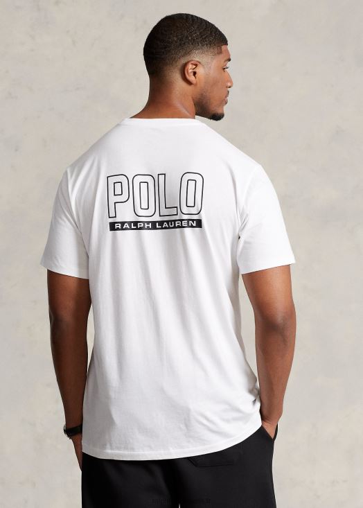 t-shirt à logo imprimé 46T60T1490 Hommes Ralph Lauren blanc