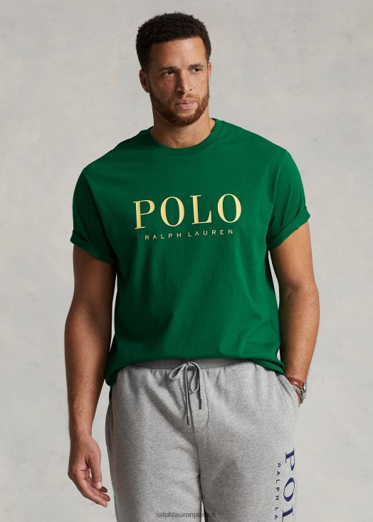 t-shirt à logo imprimé 46T60T1557 Hommes Ralph Lauren vert primaire