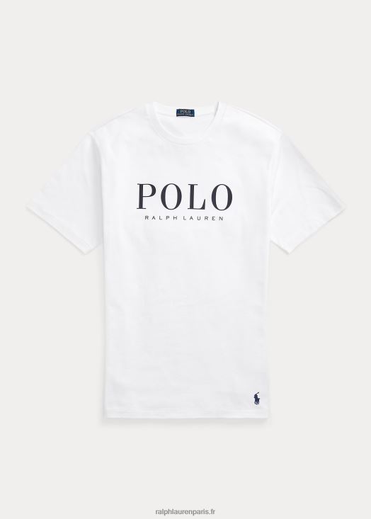 t-shirt à logo imprimé 46T60T1558 Hommes Ralph Lauren blanc