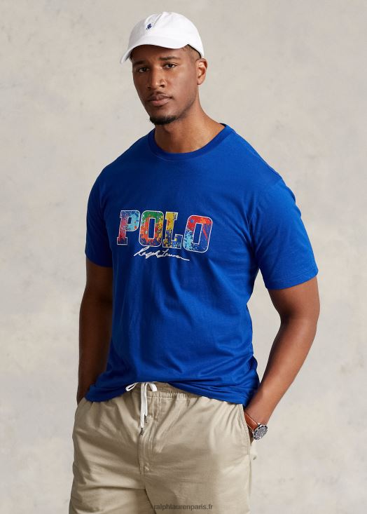 t-shirt à logo imprimé 46T60T1562 Hommes Ralph Lauren étoile saphir