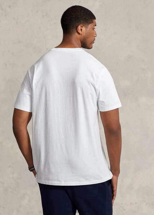 t-shirt à logo imprimé 46T60T1625 Hommes Ralph Lauren blanc