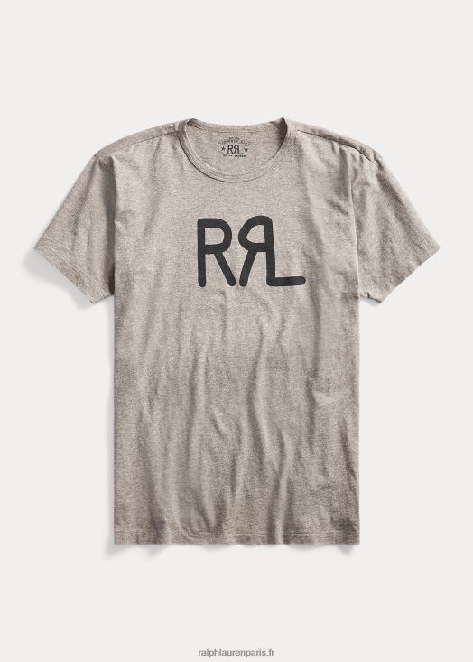 t-shirt à logo imprimé 46T60T1696 Hommes Ralph Lauren gris chiné