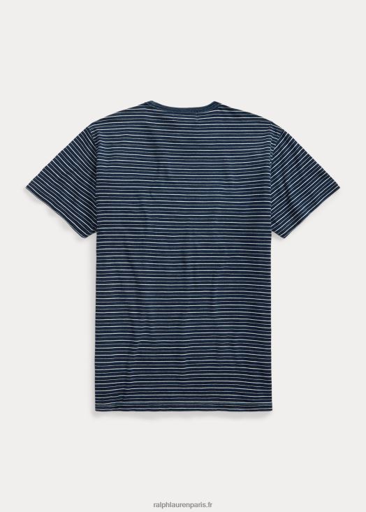 t-shirt à rayures 46T60T1760 Hommes Ralph Lauren indigo multi