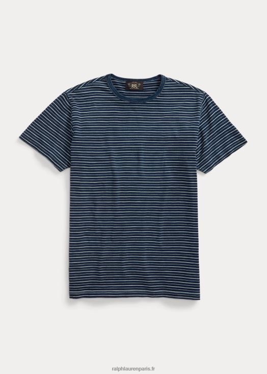 t-shirt à rayures 46T60T1760 Hommes Ralph Lauren indigo multi