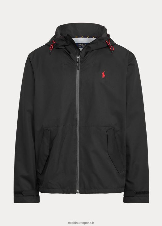 veste à capuche imperméable 46T60T1162 Hommes Ralph Lauren noir