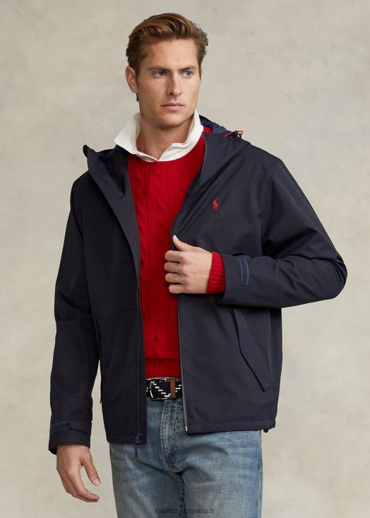 veste à capuche imperméable 46T60T1163 Hommes Ralph Lauren collection marine