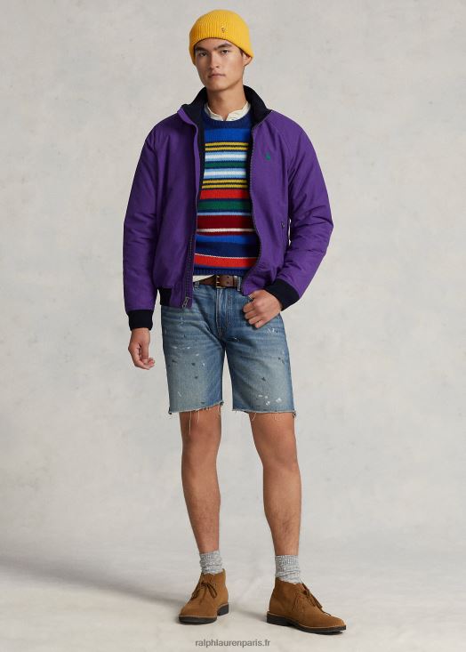 veste à manches raglan 46T60T116 Hommes Ralph Lauren cactus violet