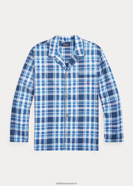 chemise de pyjama à carreaux 46T60T912 Hommes Ralph Lauren plaid monroe