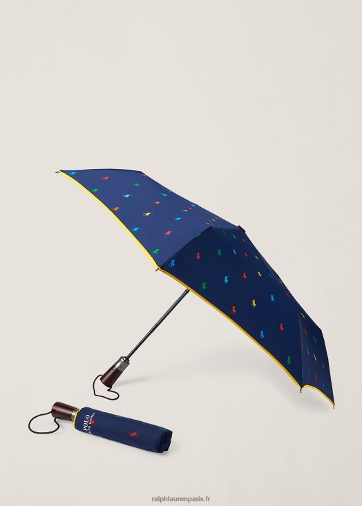 parapluie pliable poney 46T60T2698 unisexe Ralph Lauren marine