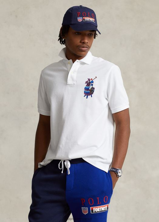 polo ralph lauren x fortnite polo 46T60T1221 unisexeblanc