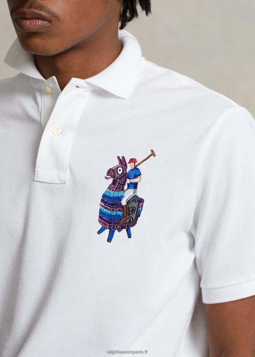 polo ralph lauren x fortnite polo 46T60T1221 unisexeblanc