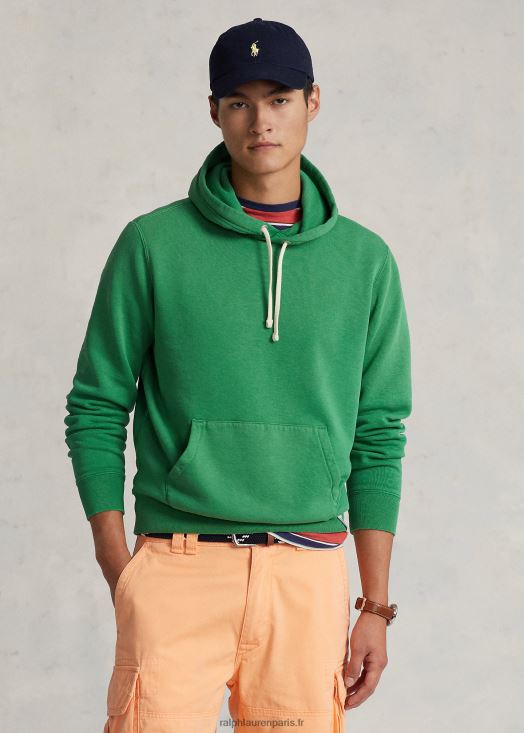 sweat à capuche polaire 46T60T3408 unisexe Ralph Lauren vert optique