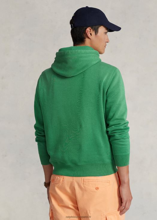 sweat à capuche polaire 46T60T3408 unisexe Ralph Lauren vert optique