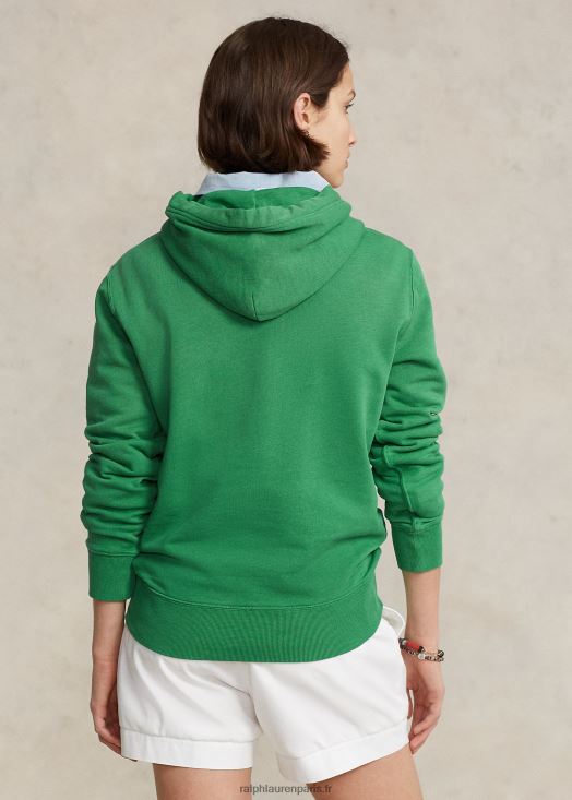 sweat à capuche polaire 46T60T3408 unisexe Ralph Lauren vert optique