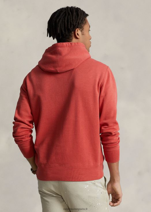 sweat à capuche polaire 46T60T3409 unisexe Ralph Lauren poteau rouge